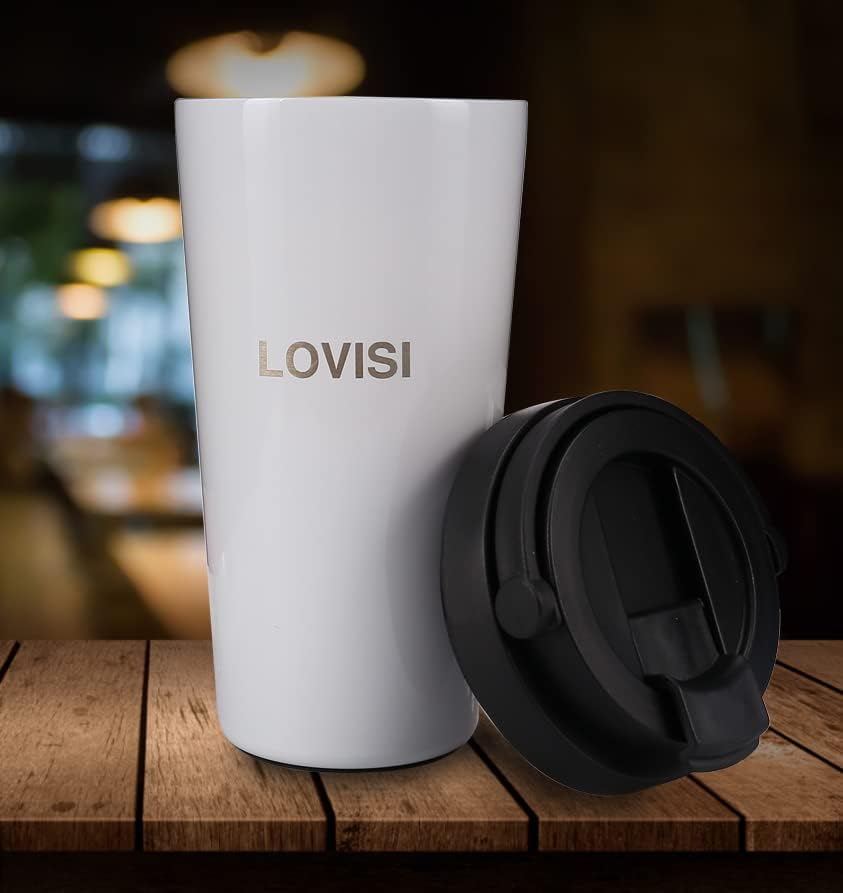 Prijenosna šalica za kavu za višekratnu upotrebu s poklopcem prenosiva ručicom, dvostrukim zidom za propuštanje