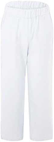 Niantie lanene hlače za žene Palazzo 2023 Plus hlače povremene tiskane hladne hlače od lanenih lana