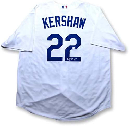 Clayton Kershaw potpisao je autogramirani Jersey Los Angeles Dodgers White XXL MLB COA