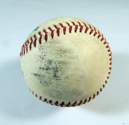2021 Wash Nationals Col Rockies Game koristio bijeli bejzbol Thompson tapia foul - igra korištena bejzbols