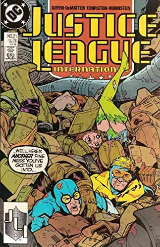 Justice League International 21 E. M. / A. M. E.; strip