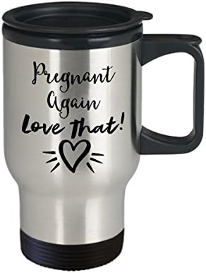 Za trudnice prijatelja kava Putovanje šalica najbolja smiješna jedinstvena čaša čaša savršena ideja za trudnoću opet volim to