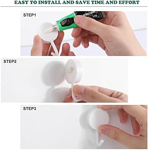 Tatine male drolje okrugle plastične kuke ljepljive kuke za višekratnu upotrebu viseće zidne kuke za kuhinjsku kupaonicu 10 pakiranja