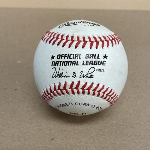 Steve Sax potpisao je bejzbol onl w & e hologram Dodgers Yankees - Autografirani bejzbol