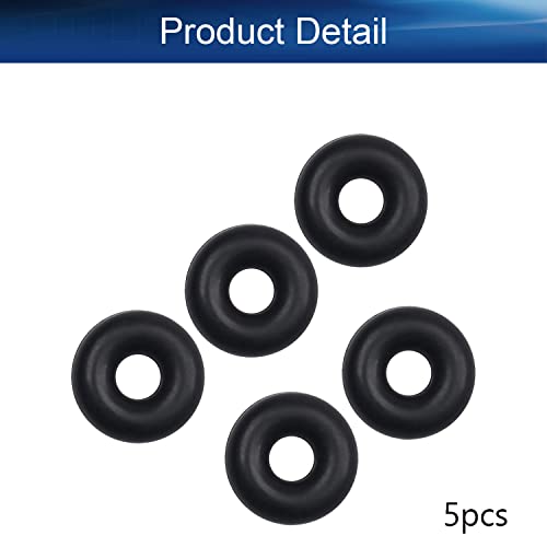 Bettomshin 5pcs Fluorinska guma O-prstenovi, 0,43 X0.16 x0.14 crna metrička fkm brtva za brtvljenje za zamjenski strojevi vodovod i