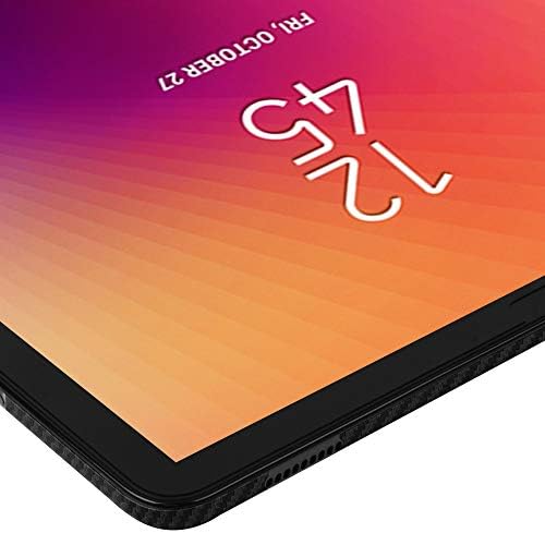 Skinomi Samsung Galaxy Tab S5E Zaštitni zaslon + Crno karbonsko vlakno cijelo tijelo [10,5 , SM-T725], Techskin Carbon Fiber Film kompatibilan