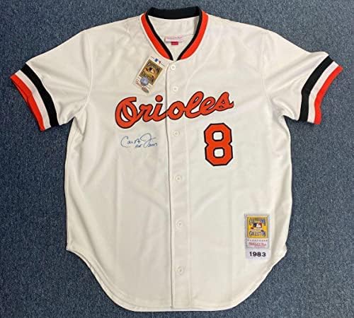 Cal Ripken Jr Baltimore Orioles Autografirani potpisan dres Mitchell Ness Ironclad - Autografirani bejzbol