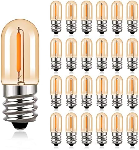 LED žarulje sa žarnom niti 912 za kandelabre, Vintage Edison Vijčana svjetiljka od 1 vata od 1 vata, cjevasta noćna žarulja, Ultra