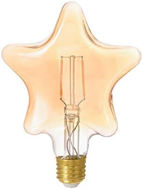 LED Vintage žarulja u obliku zvijezde u obliku zvijezde 2175K jantarni sjaj 1 pakiranje 2 vata