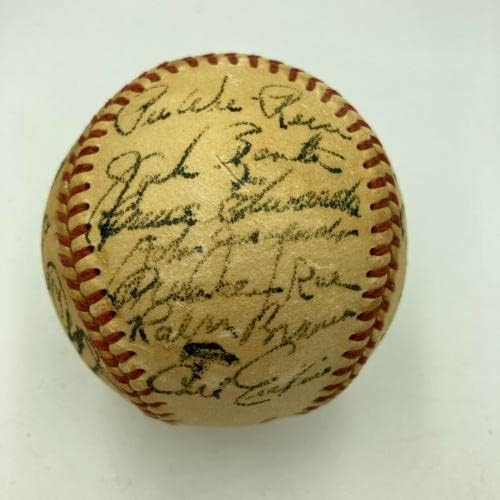 Jackie Robinson 1949 Brooklyn Dodgers NL Champs tim potpisao bejzbol JSA CoA - Autografirani bejzbol