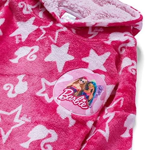 Majica s kapuljačom za djevojčice s kapuljačom s kapuljačom od flisa velike veličine, Ultra mekana i ugodna ružičasta, Jedna veličina