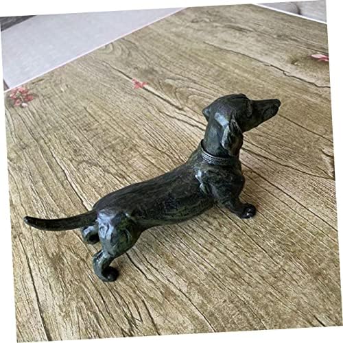 Stobok 1 pc životinjski crni dekor stol središte kuće jazavac figurice figurice pseće radne površine antikni model ornament štene ljupki