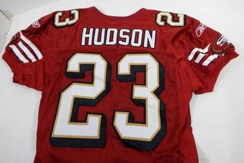 2008. San Francisco 49ers Marcus Hudson 23 Igra izdana Red Jersey 44 DP23826 - Igra korištena MLB dresova