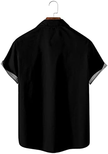 Halloween majice za muškarce bundeva kratka sheeve ljetni gumb za rastezanje niz košulje na plaži Ulična odjeća vrhovi01