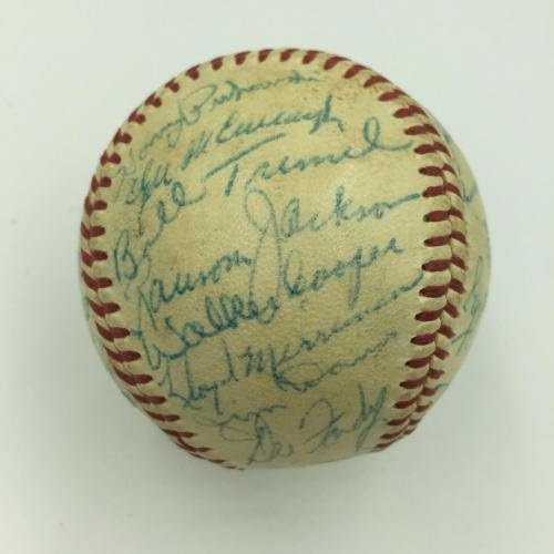 1955. Chicago Cubs tim potpisao je bejzbol Nacionalne lige Ernie Banks JSA Coa - Autografirani bejzbol