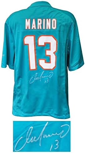Dan Marino potpisao je Miami Dolphins Nike Teal Jersey - Autografirani NFL dresovi