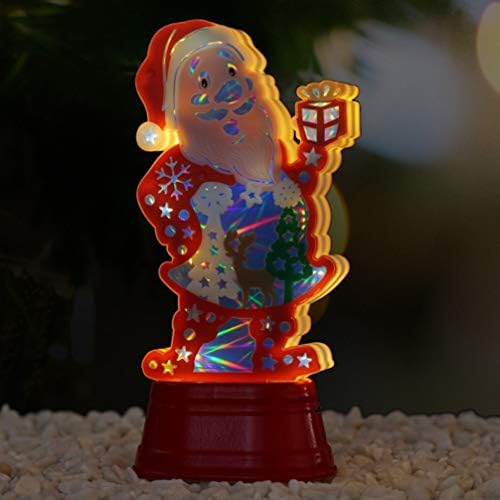 Toyandona LED stolne svjetiljke LED Djed Mraz stolna svjetiljka božićni stol Osvijetljeni Santa figurica Model Xmas blagdanska zabava