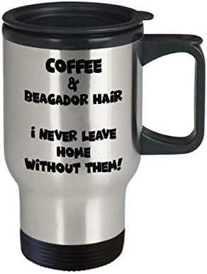 Putnička šalica Beagador - Smiješna i slatka šalica kave za čaj - Savršena za putovanja i poklone