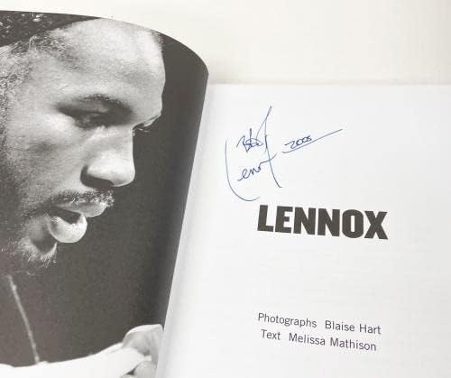 Lennox Lewis potpisao knjigu Lennox Auto s голограммой B&E - Boks časopisi autogram