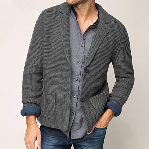 Jakne za muškarce, jesenske i zimske modne modne labave kardigan džemper od jakne s kapuljačom od tople kapuljače, muški zimski kaputi