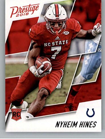 2018. Prestige NFL 295 Nyheim Hines Indianapolis Colts Rookie Card RC Panini Football Card