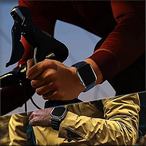 Jazuup Band kompatibilan s Apple Watch Bandom 49 mm 45 mm 44 mm 42 mm Žene muškarci, podesivi najlon remen kompatibilan s iwatch ultra