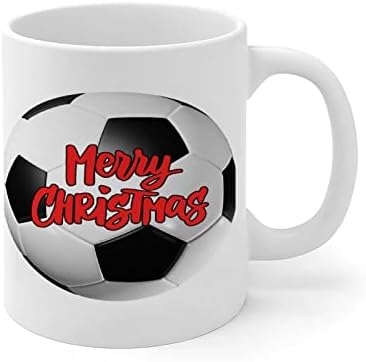 Šalica za keramičku kavu Sretan božićni nogometni poklon za kavu za kavu poklon za njega, Svjetski kup 2022 šalica mocking mockin mockin