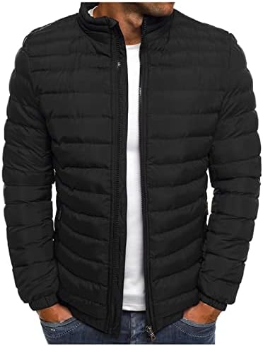 Muški kaput, plus veličina kaputa dugih rukava muškarci trendiraju aktivno zimsko zip jakne s jaknama od solidne boje