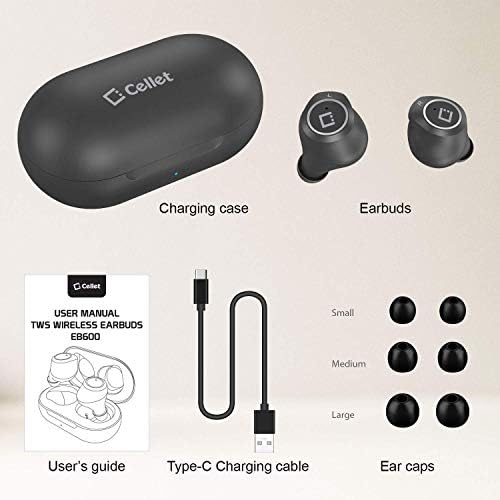 Bežični V5 Bluetooth Earbuds djeluje za Samsung Galaxy A11/A51/A71/5G/71S 5G UW s futrolom za punjenje u ušnim slušalicama.