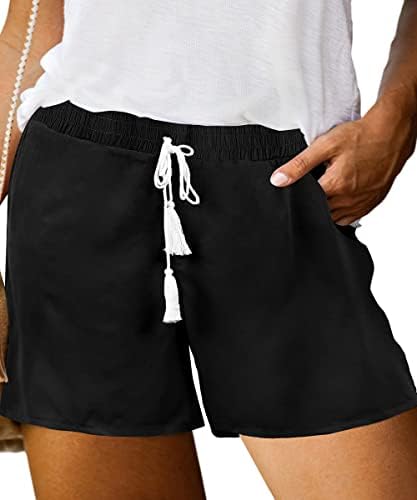 Tiyomi Plus kratke hlače za žene za žene izvučene kratke hlače u džepnim hlačama kratke hlače/leopard/duga
