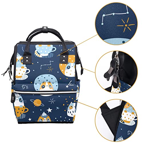 Slatka šalica mačke kitty zvijezde pelene torbe torbe mama ruksak veliki kapacitet pelena torbe za njegu putničke torba za njegu bebe