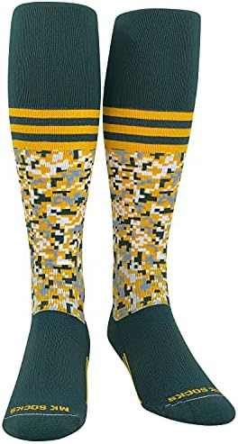 MK čarape digitalne camo trake mornarske narančaste koljena duge sportske čarape