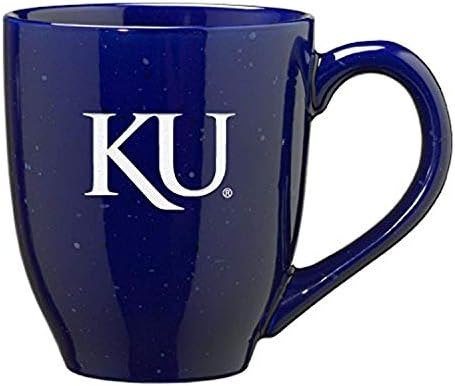 Sveučilište u Kansasu - Šalica keramičke kave od 16 unci - Plava