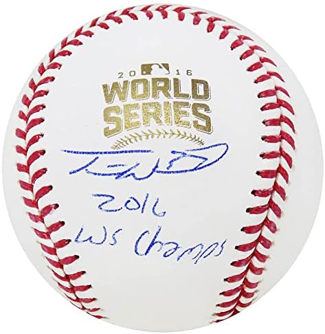 Travis Wood potpisao je Rawlings Službeni World Series Baseball W/ WS Champs - Autografirani bejzbols