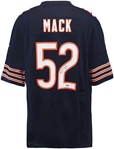 Khalil Mack potpisala Chicago Bears Nike mornarice replika nogometni dres - Autografirani NFL dresovi