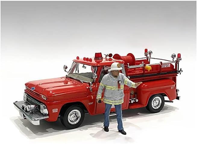 Vatrogasci 6 komada Slika postavljeno za 1/24 modele skale američke diorame 76418-76419-76420-76421
