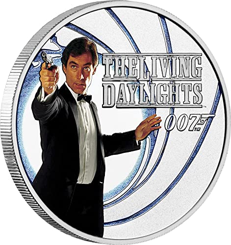 2022 de James Bond 007 Powercoin dnevna svjetla 007 Agent Silver Coin 50 Cents Tuvalu 2022 Dokaz