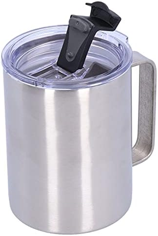 15oz Vakuumski čaša čaša s ručicom poklopca od nehrđajućeg čelika Izolirana šalica kave za kućni ured vrlo lijepa i izdržljiva