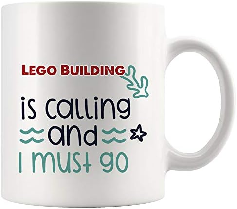 LEGO Zgrada šalica za kavu šalice čajne šalice poklon | Pozivanje moram ići djeci Djeca djeca Smiješni ljubavnici muškarci Muškarci