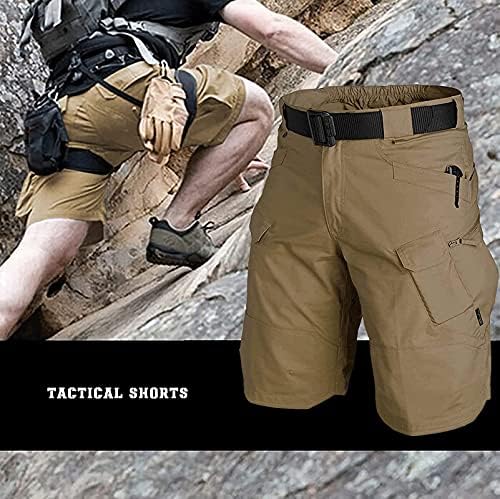 Yaxhwiv muške taktičke kratke hlače 11 vodootporne teretne kratke hlače za muškarce planinarenje ribolovom prozračno suho redovito