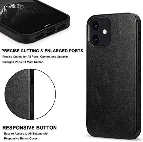 Tendlin kompatibilan s iPhoneom 12 Case/iPhone 12 Pro CASE Premium Leather Hybrid Hybrid Case