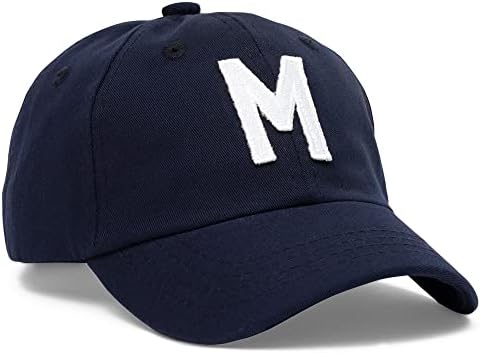 Sitni izrazi - početni bejzbol kape za dječake | Monogramirani podesivi mornarički šešir