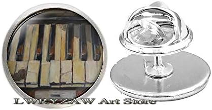 Klavirski broš, glazbeni nakit, poklon klasične glazbe, klavir, pijanistički glazbenik, pin za klavir, M337