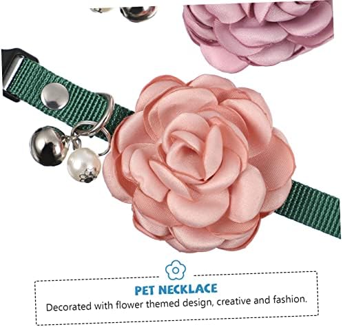 5 4pcs cvjetni privjesak rekviziti za fotografiranje podesiva odjeća kostim otkidajući Pokloni Ogrlice veličina zvona Kućni pas štene