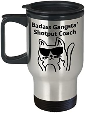 Badass Gangsta 'Shotput Coach Coffee Travel šalica