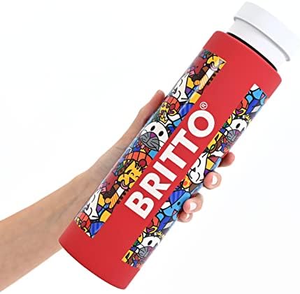 Britto Romero 25oz izolirana boca vode, nehrđajući čelik, najbolji prijatelji - crvena