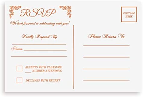 RSVP razglednice za vjenčanu ružu zlatnu foliju 4 x6, Odgovorite vjenčanje za proslave, kartice odgovora za posebne događaje, RSVP