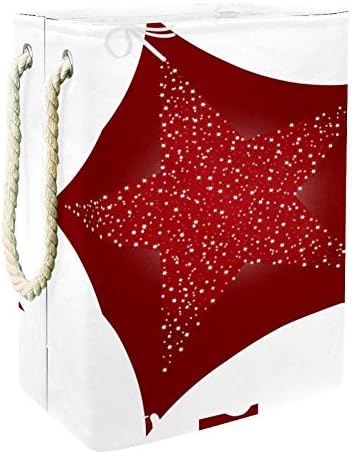 Neobičan Božić s svjetlucavom crvenom zvijezdom 300 pacova Oksford PVC vodootporna košara za odjeću velika košara za rublje za deke