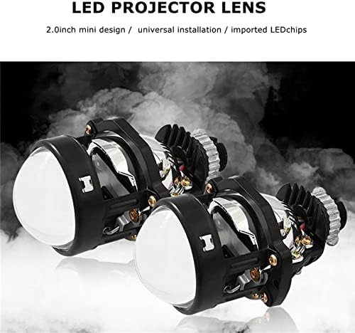 2,0-inčni mini bi-LED projektor objektiv s bijelim i crvenim LED kućištima 2,0-inčni komplet za nadogradnju automobilskih svjetala