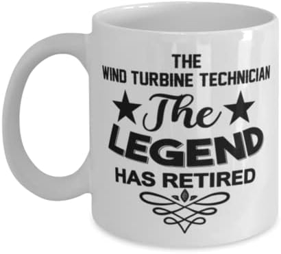 Šalica tehnika vjetroagregata, legenda u mirovini, novost, jedinstvene ideje za poklone za tehniku vjetroagregata, šalica za kavu,